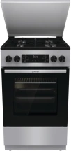 Плита Gorenje комбинированная, 70л, 50x60см, дисплей, IconLed, эмалированные, нерж.