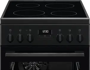Плита Electrolux электрическая стеклокерамическая, 57л, 50x60см, дисплей, конвекция, черный матовый №3