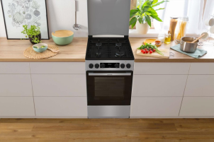 Плита Gorenje комбинированная, 70л, 50x60см, дисплей, IconLed, эмалированные, нерж. №3
