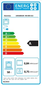 Плита Electrolux комбинированная, 58л, 50x60см, конвекция, пара, нерж. №6