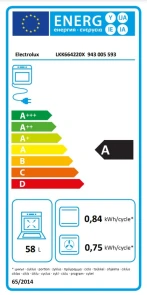 Плита Electrolux комбинированная, 58л, 60x60см, дисплей, конвекция, чугун, пара, нерж. №5