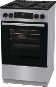 Плита Gorenje комбинированная, 70л, 50x60см, дисплей, чугун, нерж. №9
