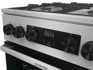 Плита Gorenje комбинированная, 70л, 50x60см, дисплей, чугун, нерж. №6