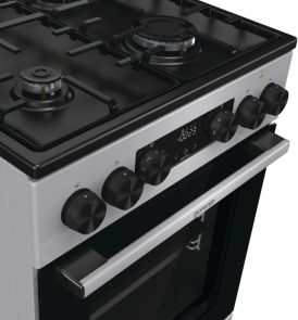 Плита Gorenje комбинированная, 70л, 50x60см, дисплей, IconLed, эмалированные, нерж. №10