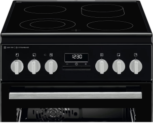 Плита Electrolux электрическая стеклокерамическая, 58л, 50x60см, конвекция, пара, черный №4