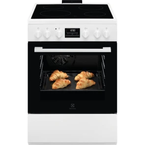 Плита Electrolux электрическая стеклокерамическая, 58л, 60x60см, конвекция, пара, белый №2