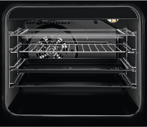 Плита Electrolux электрическая стеклокерамическая, 58л, 50x60см, конвекция, пара, черный №6