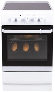 Плита Hansa электрическая стеклокерамическая, 67л, 50x60см, белый №4