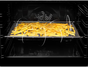 Плита Electrolux электрическая стеклокерамическая, 58л, 50x60см, конвекция, пара, черный №8