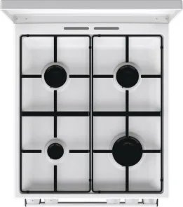 Плита Gorenje газовая, 70л, 50x60см, эмалированная, с крышкой, белый №8