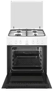 Плита Hansa газовая, 71л, 60x60см, конвекция, чугун, белый №3