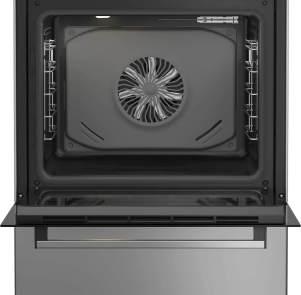 Плита Beko комбинированная, 72л, 60x60см, дисплей, конвекция, чугун, черный №6
