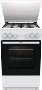 Плита Gorenje комбінована, 68л, 50x60см, емальовані реш, з кришкою, білий №2