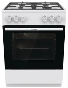 Плита Gorenje газовая, 72л, 60x60см, чугун, белый №1