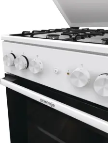 Плита Gorenje комбінована, 68л, 50x60см, емальовані реш, з кришкою, білий №3