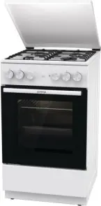 Плита Gorenje комбінована, 68л, 50x60см, емальовані реш, з кришкою, білий №5