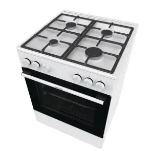 Плита Gorenje газовая, 72л, 60x60см, чугун, белый №7
