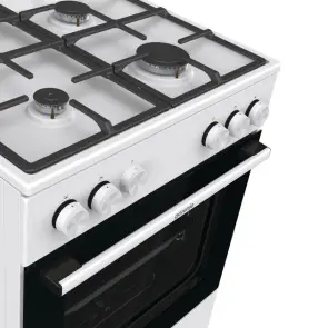 Плита Gorenje газовая, 72л, 60x60см, чугун, белый №8