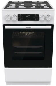 Плита Gorenje комбинированная, 70л, 50x60см, дисплей, чугун, белый №1