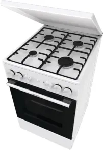 Плита Gorenje комбінована, 68л, 50x60см, емальовані реш, з кришкою, білий №10