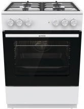 Плита Gorenje комбинированная, 71л, 60x60см, чугун, белый