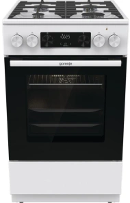Плита Gorenje комбинированная, 70л, 50x60см, дисплей, чугун, белый №2