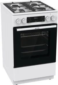 Плита Gorenje комбинированная, 70л, 50x60см, дисплей, чугун, белый №4