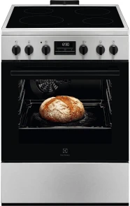 Плита Electrolux электрическая стеклокерамическая, 58л, 60x60см, дисплей, конвекция, пара, нерж. №1