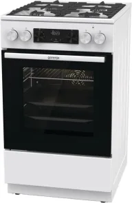 Плита Gorenje комбинированная, 70л, 50x60см, дисплей, чугун, белый №5