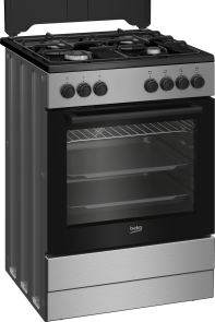Плита Beko комбинированная, 66л, 60x60см, конвекция, серебристый №4