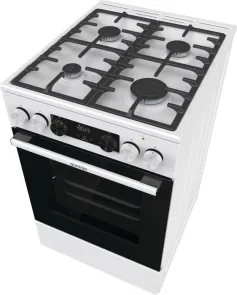 Плита Gorenje комбинированная, 70л, 50x60см, дисплей, чугун, белый №6