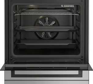 Плита Beko комбинированная, 66л, 60x60см, конвекция, серебристый №5