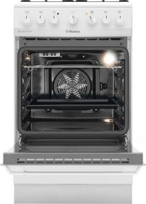 Плита Hansa комбинированная, 50х60см, 62л, эмаль, газ контр., белый №5