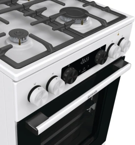 Плита Gorenje комбинированная, 70л, 50x60см, дисплей, чугун, белый №7