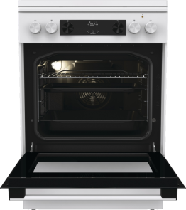 Плита Gorenje комбинированная, 71л, 60x60см, дисплей, IconLed, чугун, белый №3