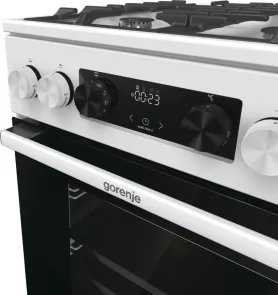 Плита Gorenje комбинированная, 70л, 50x60см, дисплей, чугун, белый №8