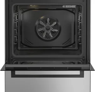 Плита Beko комбінована, 72л, 60x60см, дисплей, конвекція, сірий №7