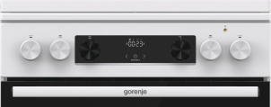 Плита Gorenje комбинированная, 71л, 60x60см, дисплей, IconLed, чугун, белый №8
