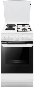 Плита Hansa из комби. вар. поверхностью, 50х60см, 65л, эмаль, газ контр., белый №1