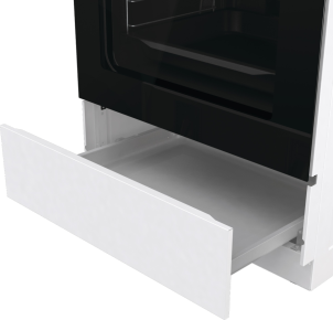Плита Gorenje комбинированная, 71л, 60x60см, дисплей, IconLed, чугун, белый №11