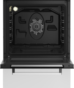 Плита Beko комбінована, 60л, 50x60см, дисплей, конвекція, чавун, білий №4