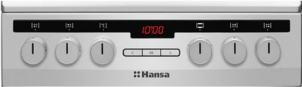 Плита Hansa комбинированная, 50х60см, 62л, чугун, газ контр., дисплей, серый №5