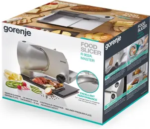 Скибороза Gorenje, 100Вт, лезвие-нержавеющая сталь, диаметр ножа-170мм, корпус-металл, серый №11