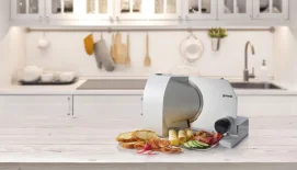 Скибороза Gorenje, 100Вт, лезвие-нержавеющая сталь, диаметр ножа-170мм, корпус-металл/пластик, серый