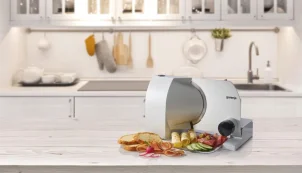 Скибороза Gorenje, 100Вт, лезвие-нержавеющая сталь, диаметр ножа-170мм, корпус-металл/пластик, серый №1
