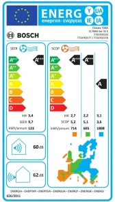 Кондиционер Bosch Climate 7000i 35м2 инвертор 12000BTU 3.4кВт A+++/A+++ -30°С Wi-Fi R32 черный №6