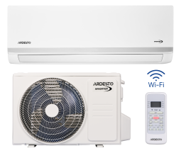Кондиціонер Ardesto ACM-24ERP-R32-WF-AG-S 70м2 інвертор 24000BTU 7.0кВт A++/A+ -20°С Wi-Fi R32 білий
