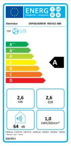 Кондиционер мобильный Electrolux Comfort 600 25м2 on/off 9000BTU 2.6кВт A/- Wi-Fi R290 белый №5