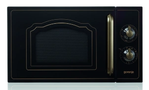 Микроволновая печь Gorenje, 20л, мех. управляющий, 700Вт, гриль, черный №1