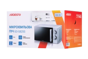 Мікрохвильова піч ARDESTO, 20л, мех.керув., 800Вт, відкр.ручкою, сріблястий №5